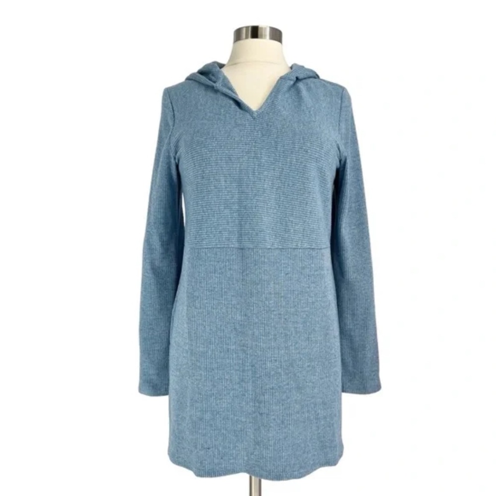 J. Jill Ribbed Knit Hooded Tunic